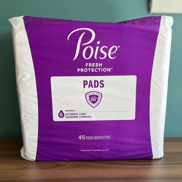 Poise Ultimate Long 6 Drop Incontinence Pads 40 Count Loose - Picture 1 of 5